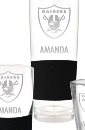 Vegas Raiders Custom Drinkware Set