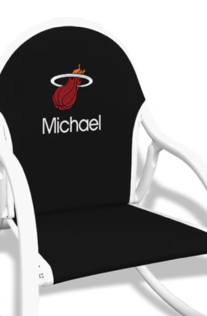 Miami Heat Custom Kids Rocking Chair