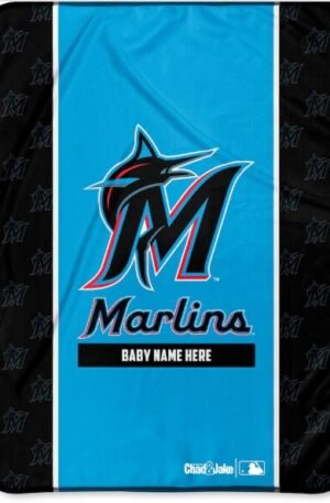 Miami Marlins Custom Baby Blanket