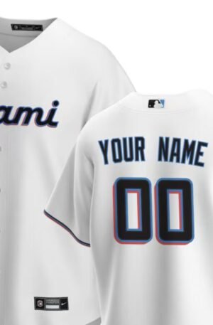 Miami Marlins Home Custom Jersey