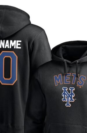 New York Mets Custom Name & # Cooperstown Hoodie