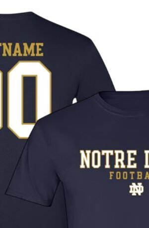 ND Fighting Irish Football Custom Tee