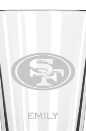 SF 49ers 16oz. Custom Pint Glass