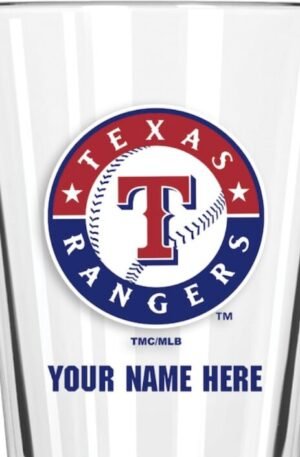 Texas Rangers 16oz. Custom Pint Glass