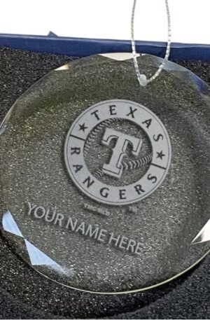 Official Texas Rangers Glass Ornament - Fan Gift & Tree