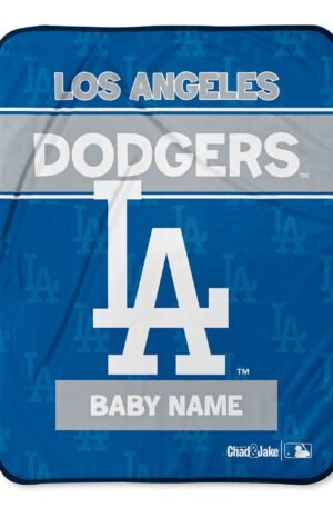 LA Dodgers Custom Baby Blanket
