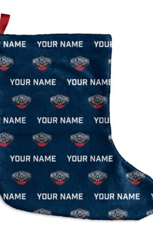 Official Pelicans Holiday Stocking. NBA Fan Decor.