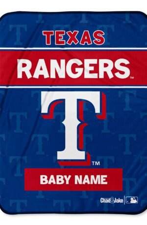 Texas Rangers Custom Baby Blanket