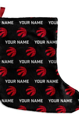 Official Toronto Raptors Holiday Stocking Fan Decor