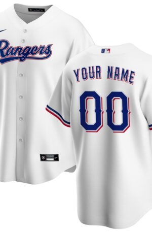 Texas Rangers Home Custom Jersey