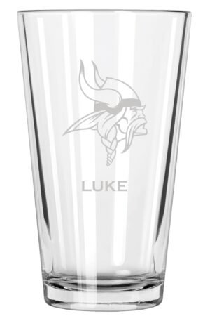 MINVikings 16oz. Custom Pint Glass