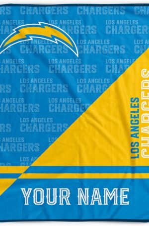 LA Chargers Custom Fleece Blanket