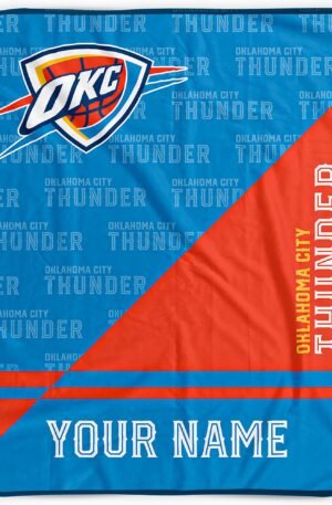 OKC Thunder Custom Fleece Blanket