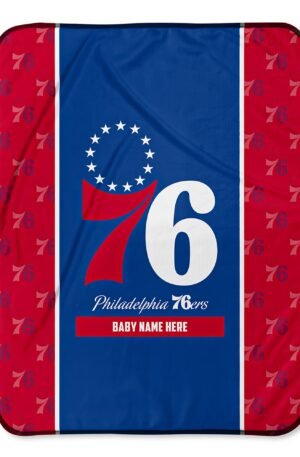 Philadelphia 76ers Custom Baby Blanket