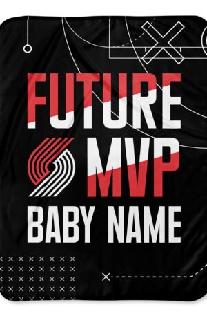 Trail Blazers Custom Baby Blanket
