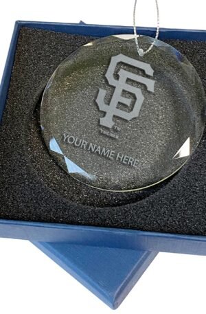 Official SF Giants Glass Ornament - MLB Christmas Tree Gift