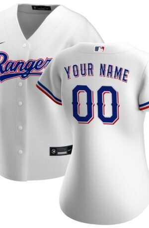 TEX Rangers Women's Home Custom Jersey