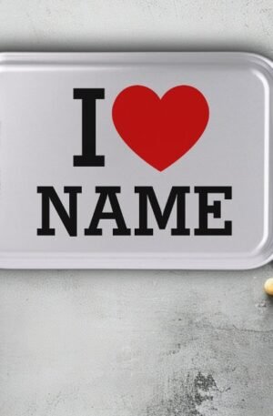 I Heart Name Cake Pan