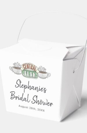 FRIENDS™ | Central Perk Watercolor Bridal Shower Favor Boxes