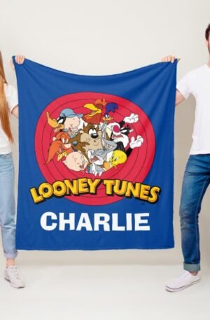 LOONEY TUNES™ Character Logo Fleece Blanket