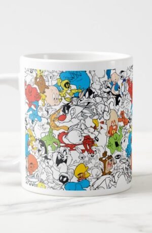 LOONEY TUNES™ Color Pop Pattern Giant Coffee Mug