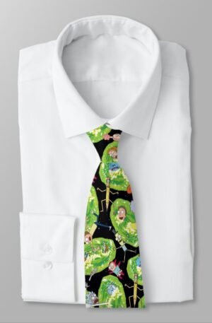 RICK AND MORTY™ | Falling Through Portals Pattern Neck Tie