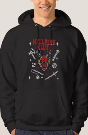 Stranger Things Hellfire Club Icon Collage Hoodie