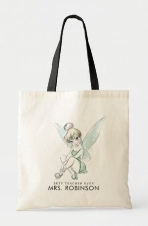 Disney's Tinker Bell - Custom Teacher Tote Bag