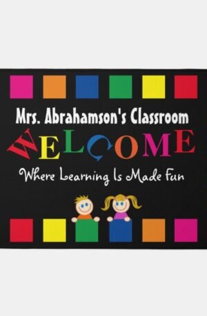 Personalized Teacher's Fun Welcome Doormat