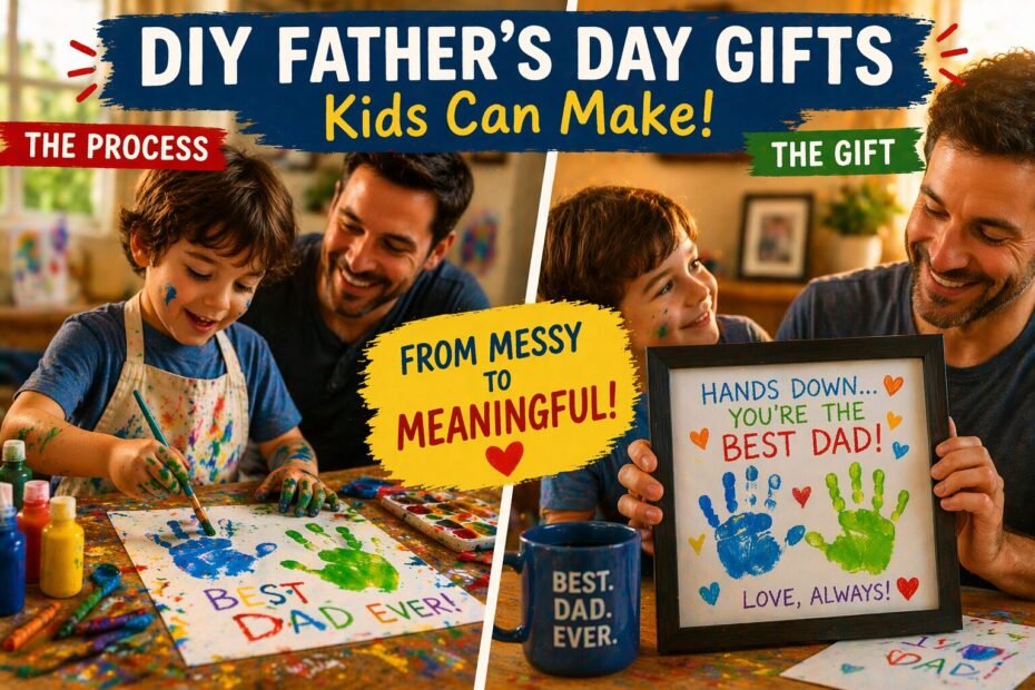 DIY Fathers day gifts from Kids featured image