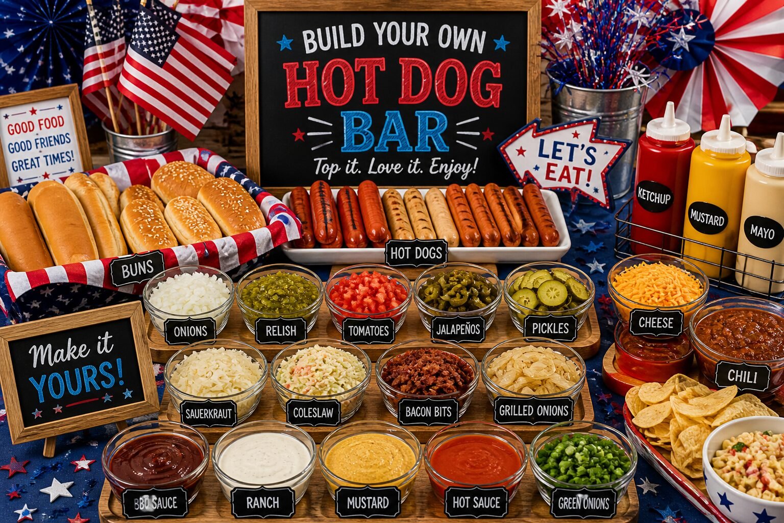 Hot Dog Bar Ideas Featured Image