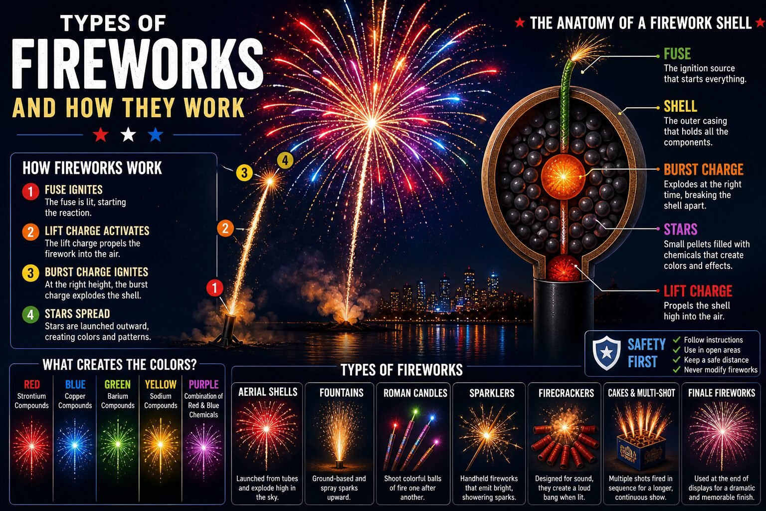 Types of Fireworks Featured image