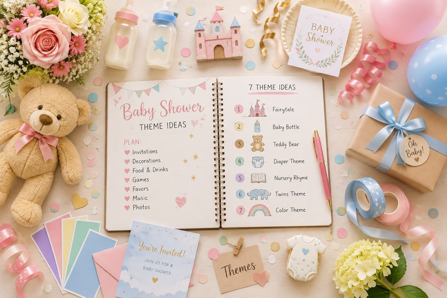 7 Baby Shower Theme Ideas Featured image