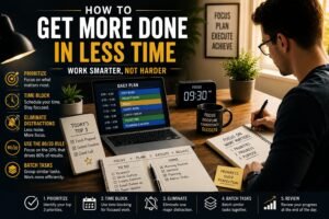 How to get more done in less time Featured image