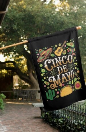 Cinco De Mayo House Flag