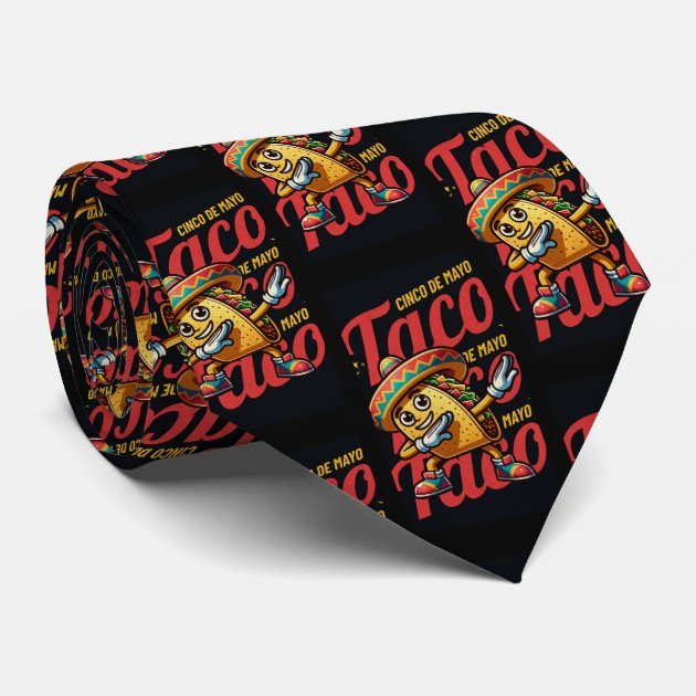 Cinco De Mayo Taco Neck Tie
