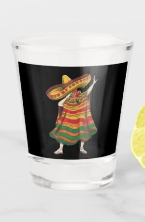 Dabbing Taco Shot glass