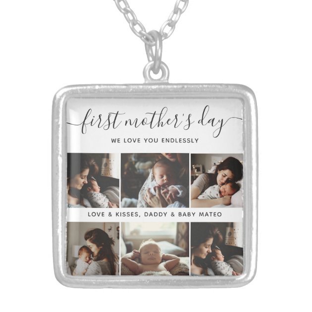 elegant_first_mothers_day_custom_photo_collage_silver_plated_necklace-