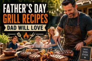 Fathers Day Grilled Recipes. Featured image