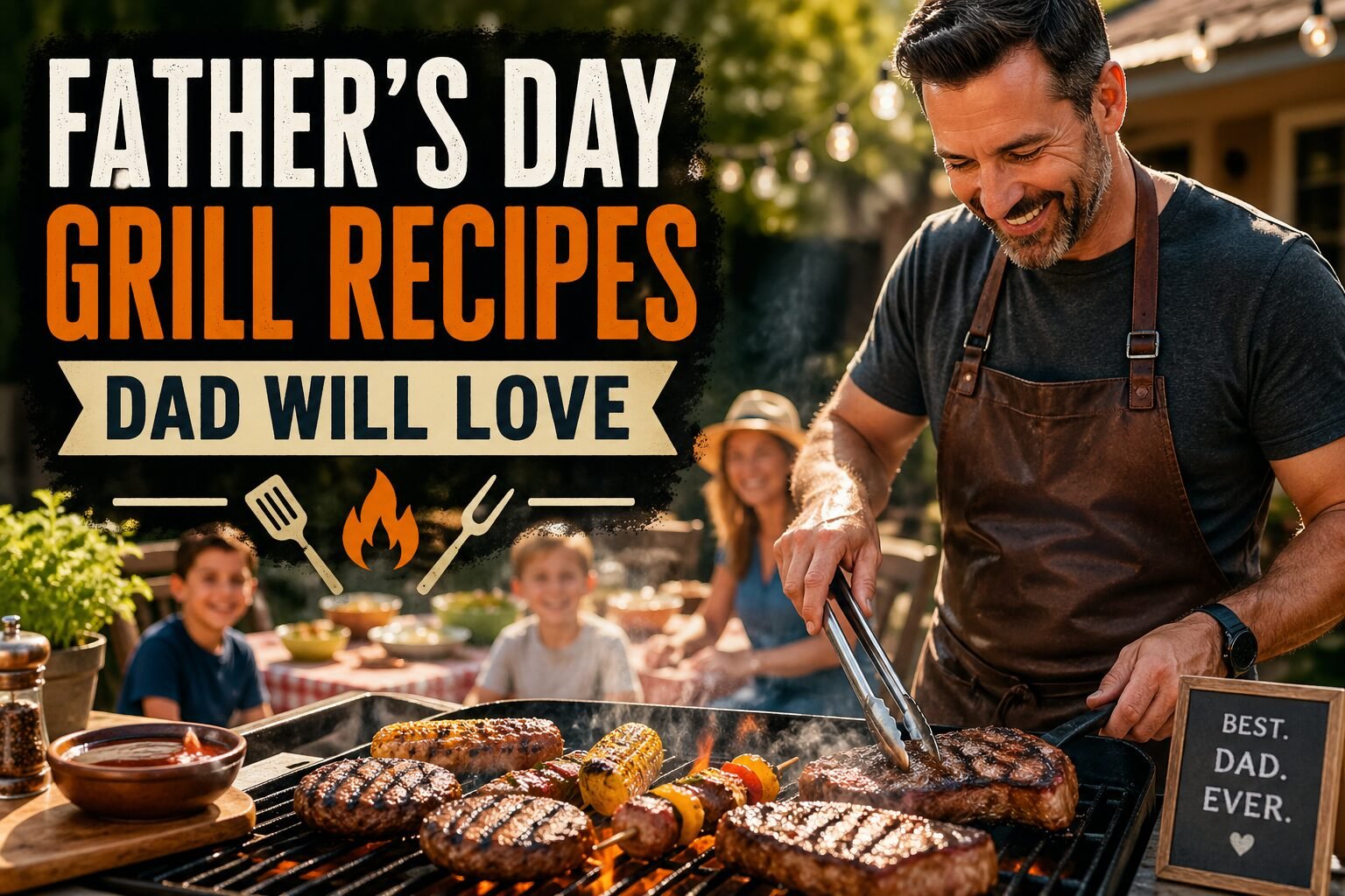 Fathers Day Grilled Recipes. Featured image