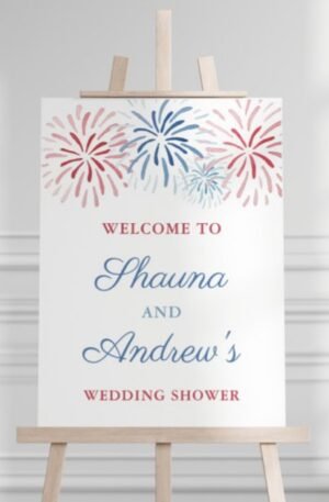fireworks_july_4th_couples_wedding_shower_welcome_poster-