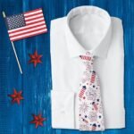 Fourth of July Pattern Neck Tie Fourth of July Neck Tie