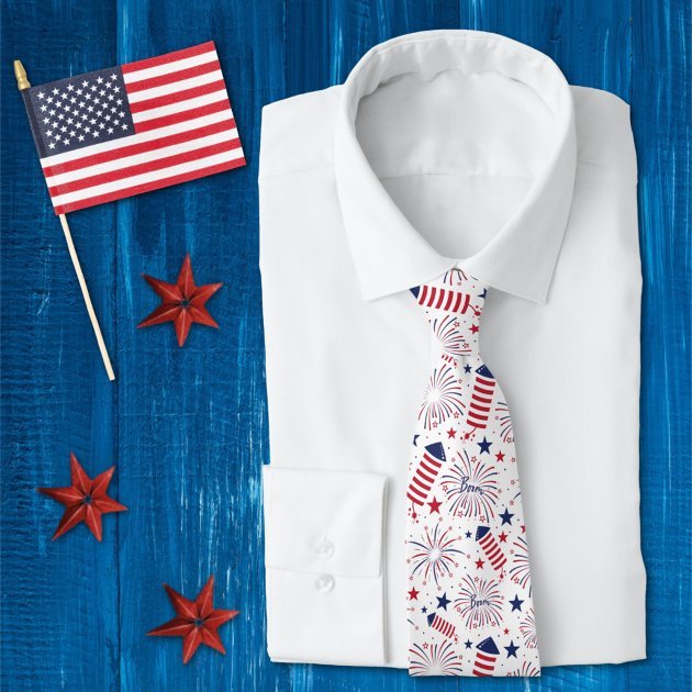 Fourth of July Neck Tie