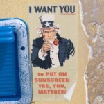 Uncle Sam Custom Message Beach Towel Funny Uncle Sam Towel