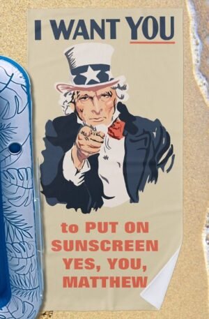 Funny Uncle Sam Towel