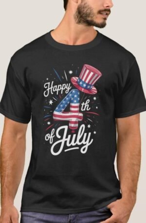 Patriotic Happy Fourth of July Shirt