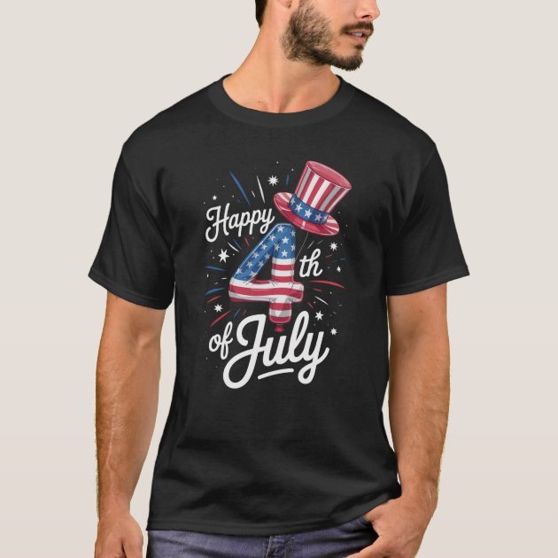 Patriotic Happy Fourth of July Shirt