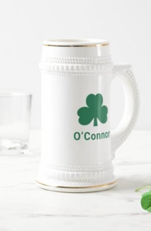Irish Custom Name Beer Mug