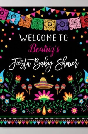 Mexican Baby Shower Poster
