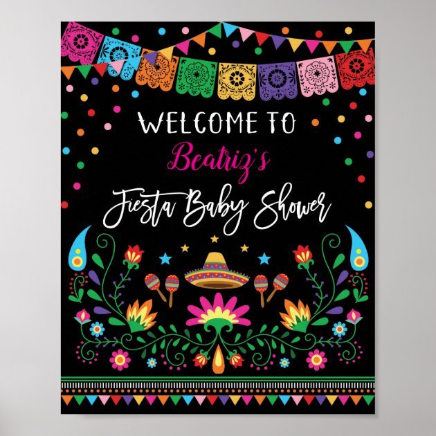 Mexican Baby Shower Poster